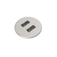 Axessline Micro - 2 USB-A charger 10W, silver